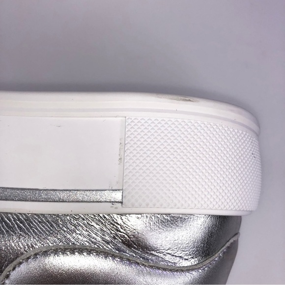 Alexander Mcqueen Men’s White Metallic Sneaker Shoes $540 Size US 9/EU 42 - Picture 5 of 10